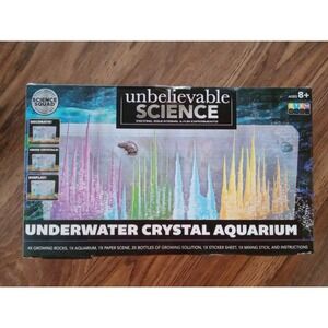 Science Squad Unbelievable Science Underwater Crystal Aquarium - NEW!! Open Box